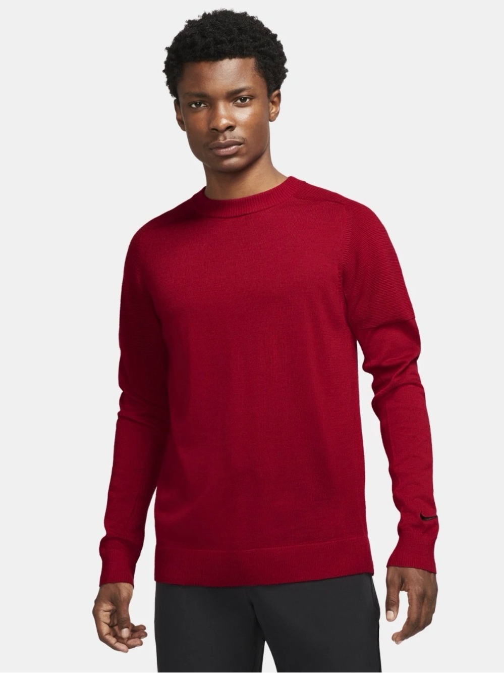 Nike Tiger Woods Collection Men's Crewneck Red Sweater